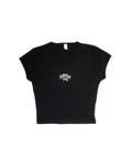 Grunge Cap Sleeve Crop Top
