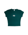 Grunge Cap Sleeve Crop Top