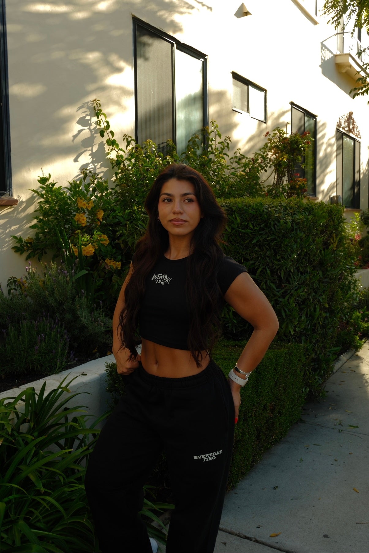 Grunge Cap Sleeve Crop Top