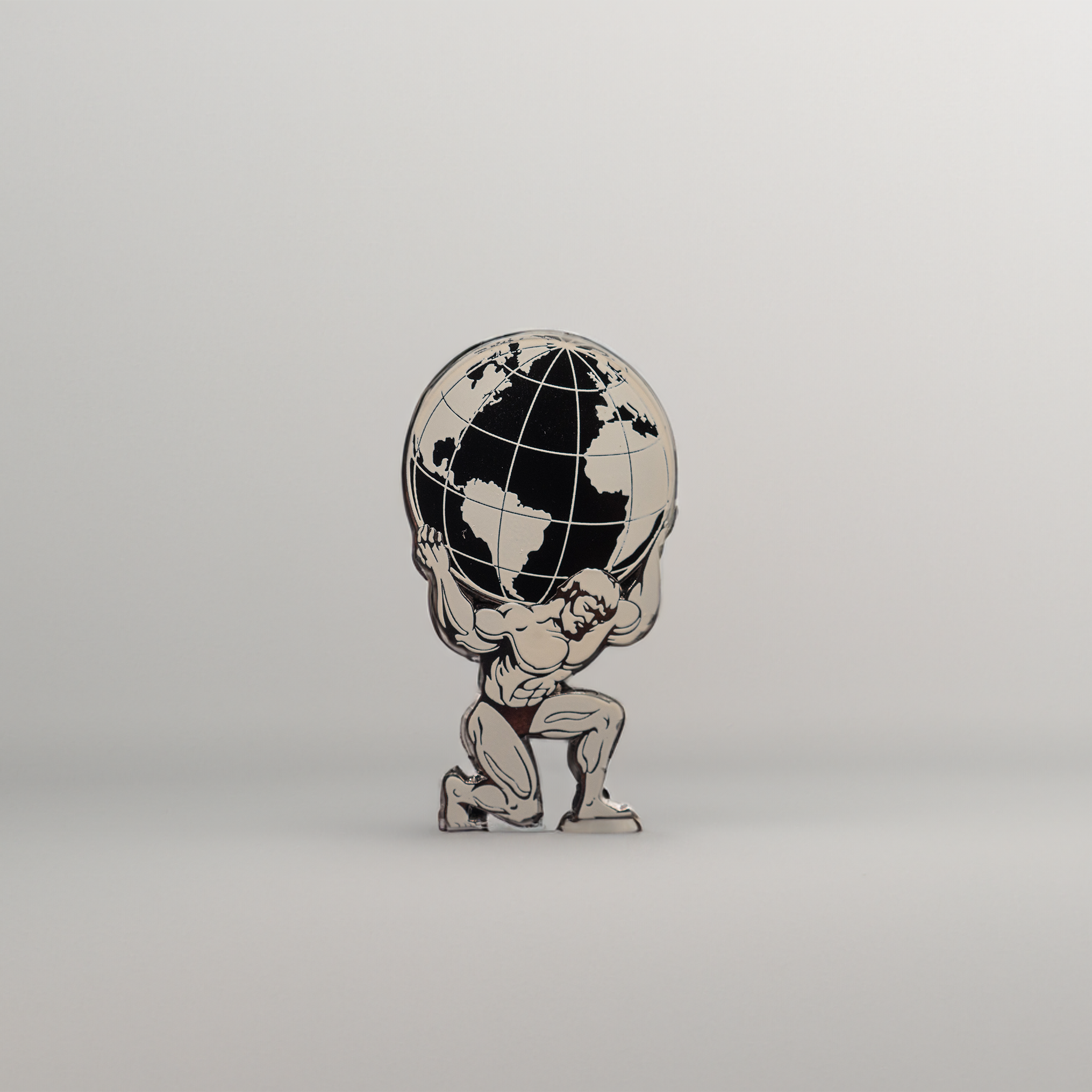 Everyday Ting Atlas Silver Pin